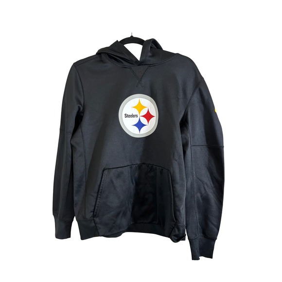Nike NFL Steelers Dri-FIT Black Hoodie Kids XL Extra Large Team Apparel - Picture 1 of 6